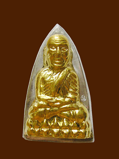 หลวงปู่ทวด หลังเตารีดใหญ่ รุ่นแรก พ่อท่านเขียว รุ่นมงคล 80 เนื้อเงินหนัากากทองคำแท้ๆ หมายเลข 138