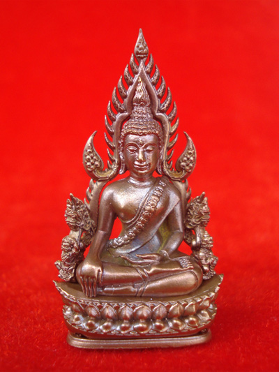 พระพุทธชินราช พิมพ์แต่งฉลุลอยองค์ เนื้อบรอนซ์นอก รุ่นจอมราชันย์ วัดพระศรีฯ โค้ดพิเศษ หายาก เลข 2233