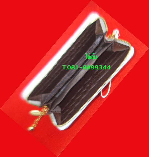 กระเป๋าสตางค์เดคูพาจ สีสวยสดใส ทันสมัย ขนาด ยาว 8 นิ้ว กว้าง 4 นิ้ว ภายในใส่ได้หลายช่อง 2