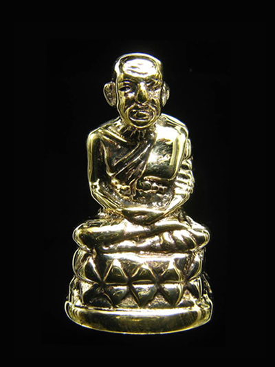 หลวงปู่ทวดพิมพ์บัวรอบ เนื้อทองฝาบาตรขัดเงา รุ่นแรก 84 พรรษา สมเด็จพระสังฆราช ปี 40 สวยพิธีใหญ่