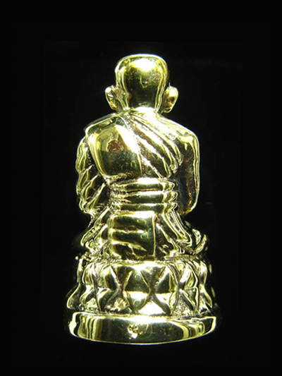 หลวงปู่ทวดพิมพ์บัวรอบ เนื้อทองฝาบาตรขัดเงา รุ่นแรก 84 พรรษา สมเด็จพระสังฆราช ปี 40 สวยพิธีใหญ่ 1