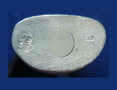 รูปหล่อปั๊มหลวงพ่อเงิน บางคลาน พิมพ์ 15 นับแบงก์ รุ่น 55 มหาบารมี 85 พรรษา เนื้อเงิน ปี 55 2