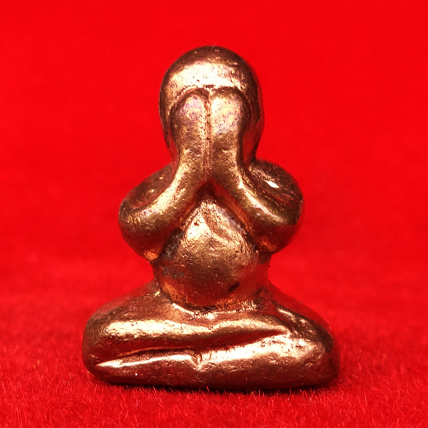 พระปิดตาหลวงปู่เอี่ยม พิมพ์ชะลูด เนื้อทองแดงก้นอุดดินพุทธยา หลวงปู่วาส วัดสะพานสูง ปี 2552