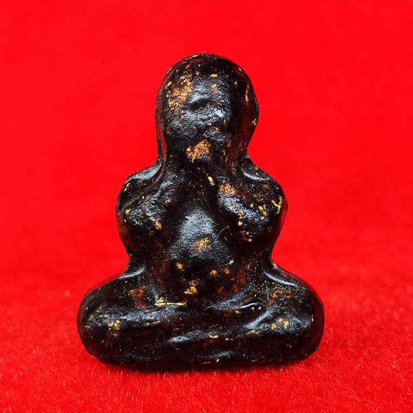 พระปิดตา หลวงปู่เอี่ยม วัดสะพานสูง พิมพ์ชะลูด เนื้อผงชุบรัก ผสมอัฐิหลวงปู่เอี่ยม รุ่น 100 ปี ปี 2539