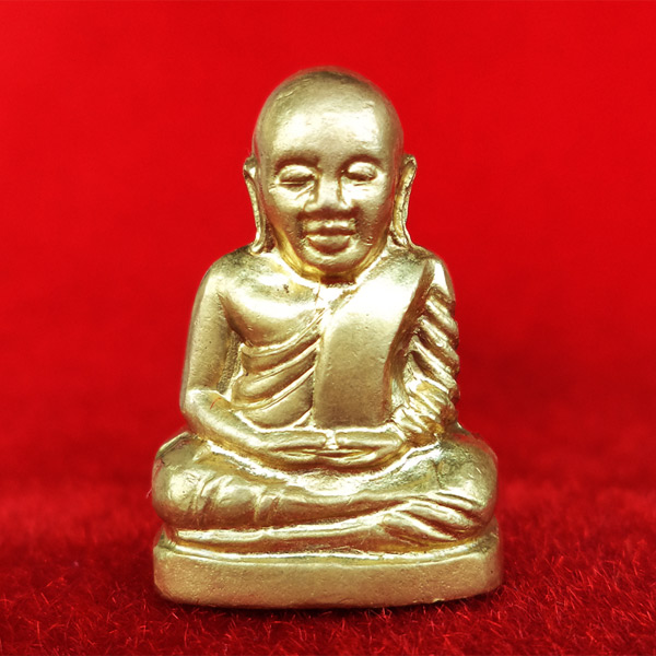 รูปหล่อปั๊มหลวงพ่อเงิน บางคลาน พิมพ์ 15 นับแบงก์ รุ่น 55 มหาบารมี 85 พรรษา เนื้อทองเหลือง ปี 55