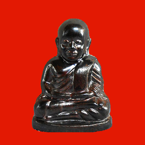 1 ใน 999 รูปเหมือนปั๊มหลวงพ่อเงินบางคลาน กองทุน ๕๓ พิมพ์หน้ายิ้ม เนื้อนวโลหะ  เลขสวย 781