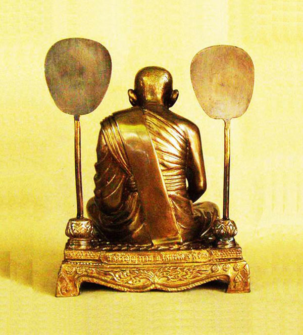 พระบูชา หลวงพ่อเงิน วัดบางคลาน เนื้อทองเหลืองรมมันปู ขนาดหน้าตักกว้าง 3 นิ้ว ปี 2551 1