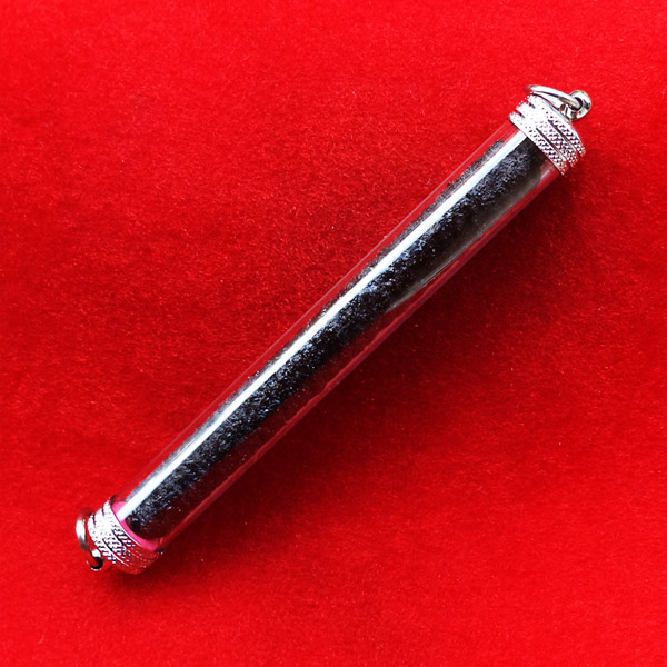 หายากมาก ตะกรุดโสฬสมงคล เนื้อชนวนผสมตะกรุดเก่า ยาว 4 นิ้ว หลวงปู่วาส จารมือและปลุกเสกเอง 7