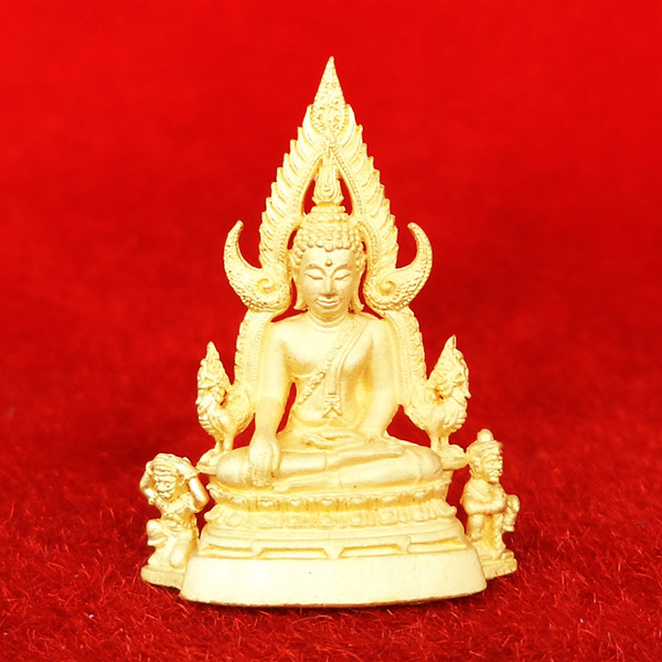 พระพุทธชินราชลอยองค์ สูง 2.8 ซม. เนื้อทองคำ รุ่นมหาจักรพรรดิ ปี 2555 หมายเลข ๔๑