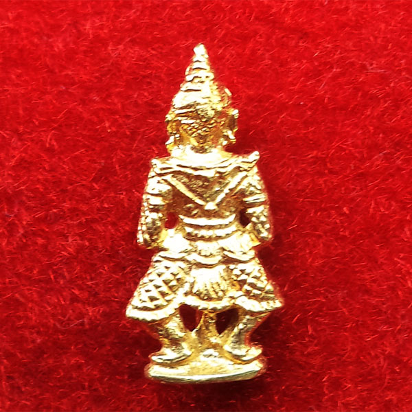 ท้าวเวสสุวรรณ(ท้าวเวสสุวัณ) รุ่นเสาร์ ๕ เนื้อทองทิพย์ องค์เล็ก พระเครื่อง วัดสุทัศนฯ ปี 2555 1