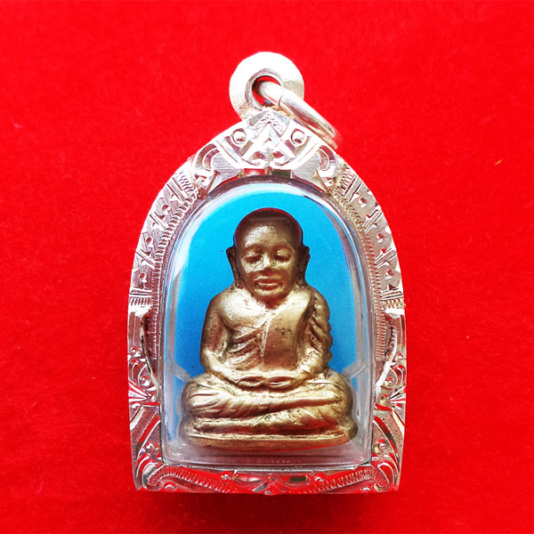 รูปหล่อหลวงพ่อเงิน บางคลาน ปี 15 เลข ๒ เนื้อทองเหลือง วัดบางคลานจัดสร้าง ปี 2515 1