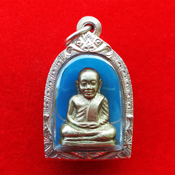 รูปเหมือนปั๊มหลวงพ่อเงิน บางคลาน ปี 15 วัดมูลเหล็ก พิมพ์มือนับแบ็งค์ พิธี 15 บางคลาน สวยมาก 1