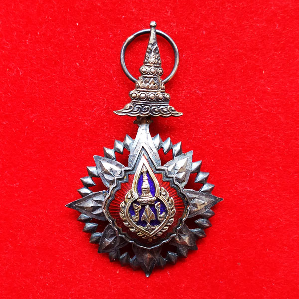 เครื่องราช ตรา จปร. รัชกาลที่ 5 เนื้อเงินแท้ลงยา 2 ด้าน ไม่ทราบปี สวย หายาก น่าสะสม 1