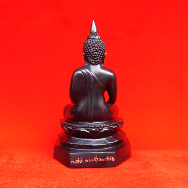 พระบูชาไพรีพินาศ วัดบวรนิเวศ เนื้อทองแดงรมดำ ขนาดหน้าตักกว้าง 3 นิ้ว วัตถุมงคลดีควรมีไว้ที่บ้าน 1