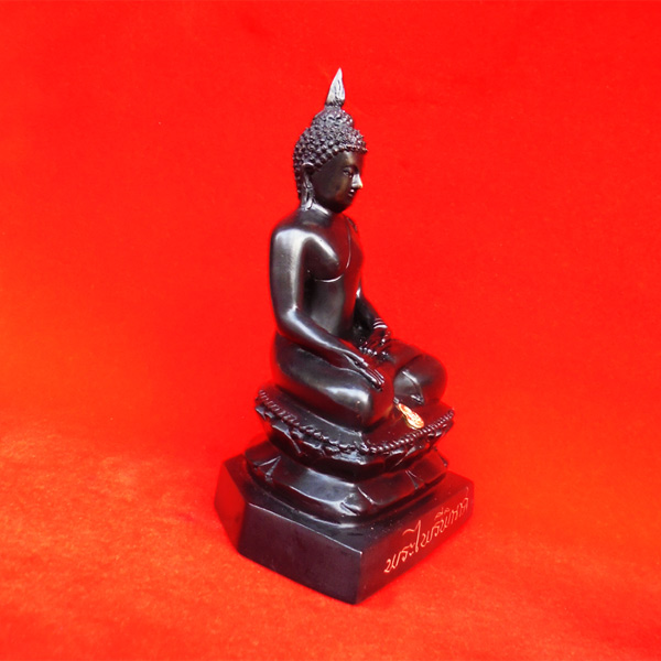 พระบูชาไพรีพินาศ วัดบวรนิเวศ เนื้อทองแดงรมดำ ขนาดหน้าตักกว้าง 3 นิ้ว วัตถุมงคลดีควรมีไว้ที่บ้าน 2