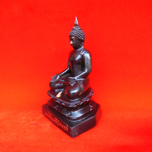 พระบูชาไพรีพินาศ วัดบวรนิเวศ เนื้อทองแดงรมดำ ขนาดหน้าตักกว้าง 3 นิ้ว วัตถุมงคลดีควรมีไว้ที่บ้าน 3