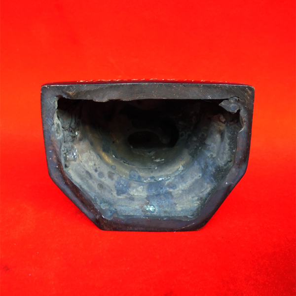 พระบูชาไพรีพินาศ วัดบวรนิเวศ เนื้อทองแดงรมดำ ขนาดหน้าตักกว้าง 3 นิ้ว วัตถุมงคลดีควรมีไว้ที่บ้าน 4