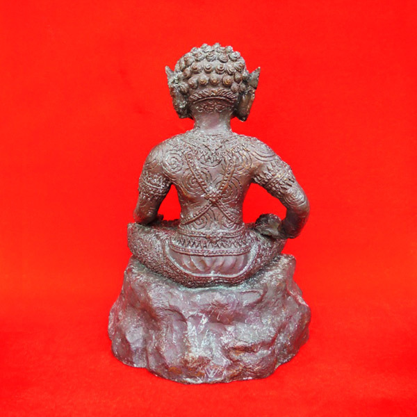 พระพิราพ ขนาดบูชา 5 นิ้ว เนื้อสัมฤทธิ์ รุ่นแรก หลวงปู่กาหลง เขี้ยวแก้ว ปี 2550 แรงมาก สุดหายาก 1