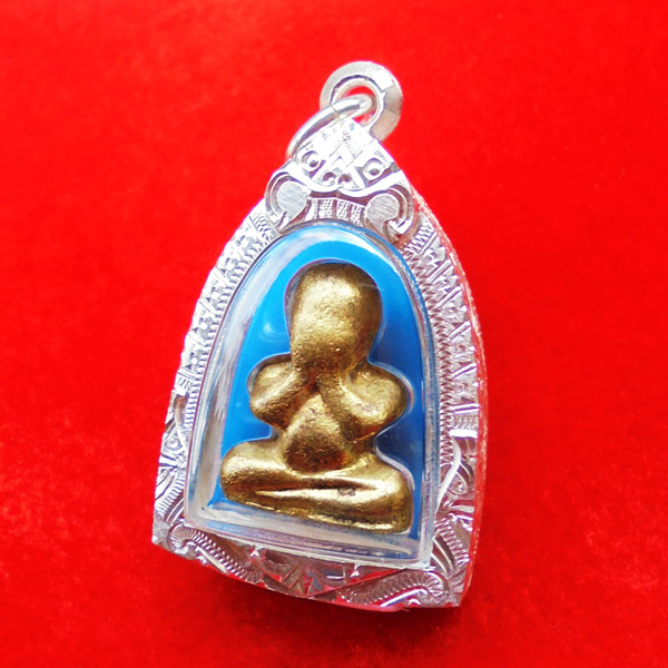 พระปิดตาชนวนยันต์โสฬส พิมพ์หลวงปู่เอี่ยม วัดสะพานสูง พระอาจารย์แว่น วัดสะพานสูง สร้างเสกหลายพิธี