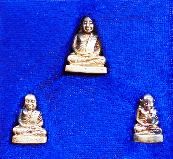 ชุดรูปหล่อหลวงพ่อเงิน 3 องค์ ญสส รุ่นแรก เนื้อเงิน สมเด็จพระญาณสังวรฯทรงอธิฐานจิตมวลสาร-เททอง