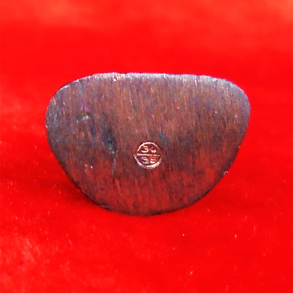 รูปหล่อหลวงพ่อเงิน บางคลาน พิมพ์เล็ก รุ่นพระธรรมปิฎก ๖๑ เนื้อนวโลหะกลับดำ ปี 2535 สวยและหายาก 2