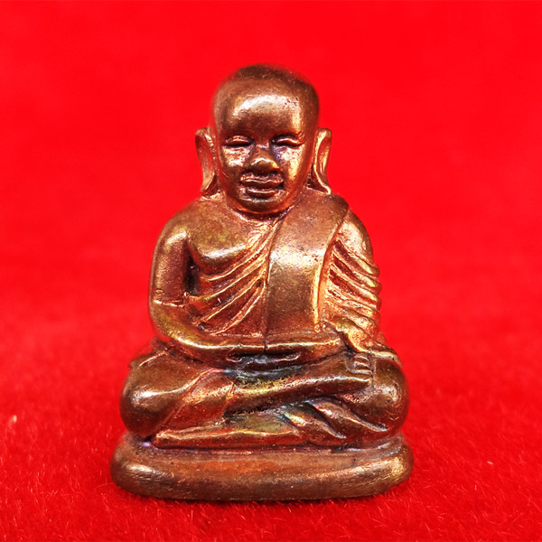 รูปหล่อลอยองค์ หลวงพ่อเงิน บางคลาน กองทุน ๕๓ พิมพ์นิยม เนื้อบรอนซ์นอก เลข 14 สวยมาก