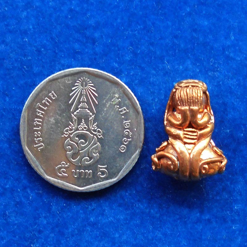 พระปิดตามหาลาภ ญสส. พิมพฺเล็ก พิมพ์วัดหนัง ฉลองพระชันษา ครบ 99 ปี เนื้อทองแดง วัดบวร ฯ ปี 2555 3