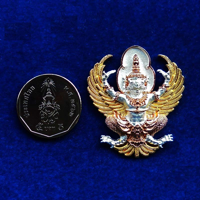 พญาครุฑ มหาอำนาจ โชคลาภ บารมี หลวงพ่อทอง วัดบ้านไร่ เนื้อสามกษัตริย์ แจกศูนย์จอง เลขสวย 181 2