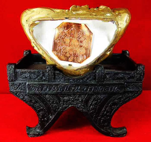 พระบูชา หลวงพ่อเงิน วัดบางคลาน 2 ถอด เนื้อทองเหลืองรมมันปู หน้าตัก 5 นิ้ว รุ่นตัดลูกนิมิต วัดห้วยเขน 3