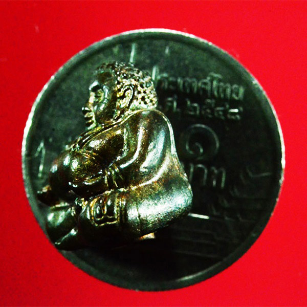 พระสังกัจจายน์ โภคทรัพย์ รุ่นมงคลเทพทักษิณ เนื้อนวโลหะ เสกโดยพระเกจิสายเขาอ้อ จ.พัทลุง ปี 2555 3