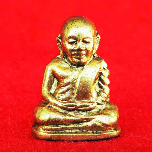 รูปเหมือนปั๊มหลวงพ่อเงิน บางคลาน ปี 15 พิมพ์มือนับแบงค์ เนื้อทองเหลือง พร้อมกล่อง สวยเข้มขลัง มีบัตร