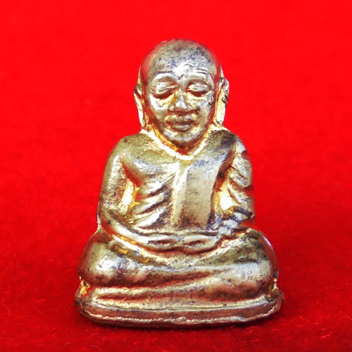 รูปหล่อหลวงพ่อเงิน บางคลาน ปี 16 เลข ๒ เนื้อทองเหลือง วัดบางคลานจัดสร้าง ปี 2516