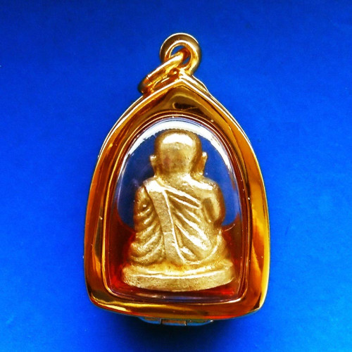 รูปหล่อหลวงพ่อเงิน วัดบางคลาน รุ่นพิเศษ เนื้อทองเหลืองกะไหล่ทอง ปี 2525 สวย นิยมมาก หายาก 2