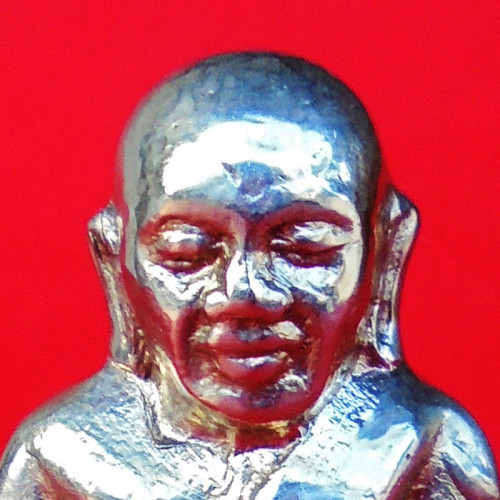 รูปเหมือนปั๊มหลวงพ่อเงิน บางคลาน ปี 15 พิมพ์คอแอล เนื้ออัลปาก้า 1