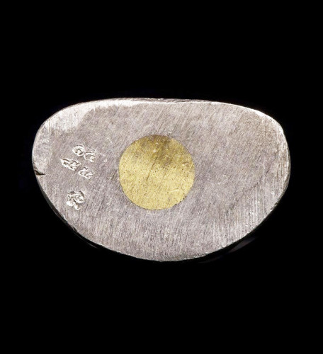 อุุดทองเหลือง รูปหล่อปั๊มหลวงพ่อเงิน พิมพ์ 15 นับแบงก์ เนื้ออัลปาก้า รุ่น 55 มหาบารมี 85 พรรษา 2