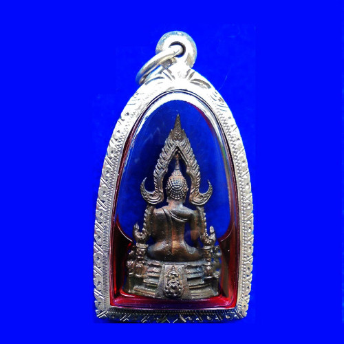 รูปหล่อพระพุทธชินราช ภปร. กองทัพภาคที่ 3 เนื้อนวโลหะ ในหลวงเสด็จทรงเททอง ปี 2517 สุดยอดพิธี 2