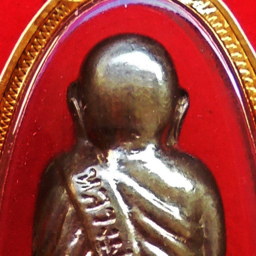 หลวงพ่อเงิน บางคลาน ปี 15 พิมพ์คอแอล รูปเหมือนปั๊ม เนื้ออัลปาก้า กรอบทอง+บัตร 6