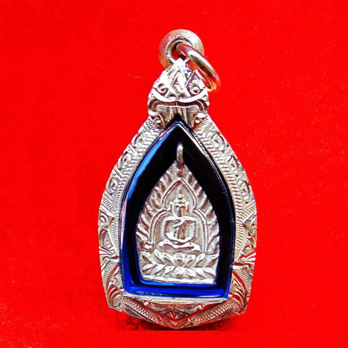 พิมพ์เล็ก เหรียญเจ้าสัว 4 ตำรับหลวงปู่บุญ วัดกลางบางแก้ว รุ่นสร้างเขื่อน เนื้อเงินผสมขี้นกเขาเปล้า 1