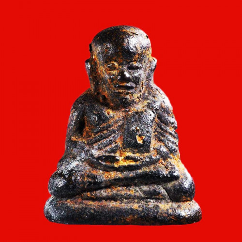 รูปหล่อหลวงพ่อเงิน บางคลาน พิมพ์เศียรบาตร เนื้อชนวน รุ่นเงินเพิ่มพูน วัดราษฎร์ศรัทธาราม ปี 2558