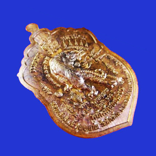 เหรียญพยัคฆ์เฮงชนะจน เสือ 4 หลวงพ่อพัฒน์ วัดห้วยด้วน เนื้อชนวนลงยา หน้ากาก 2K 3