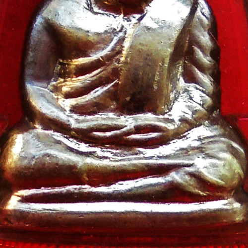 หลวงพ่อเงิน บางคลาน ปี 15 พิมพ์คอแอล รูปเหมือนปั๊ม เนื้ออัลปาก้า กรอบทอง+บัตร 5