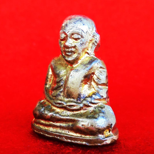 รูปหล่อหลวงพ่อเงิน บางคลาน ปี 16 เลข ๒ เนื้อทองเหลือง วัดบางคลานจัดสร้าง ปี 2516 4