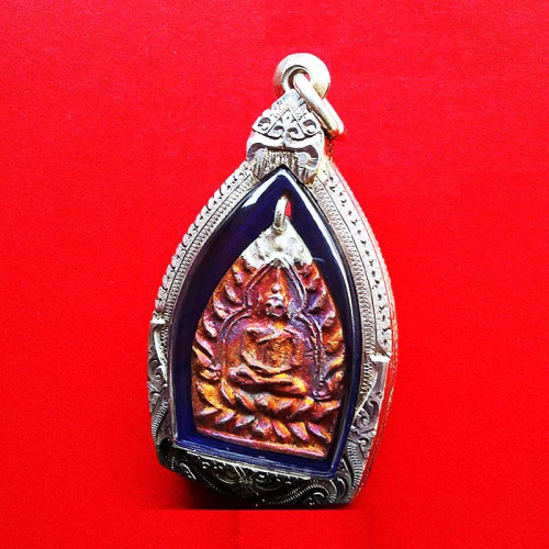 เหรียญเจ้าสัว 4 ตำรับหลวงปู่บุญ วัดกลางบางแก้ว รุ่นสร้างเขื่อน เนื้อทองแดง พิมพ์ใหญ่ ปี 59 ตลับเงิน