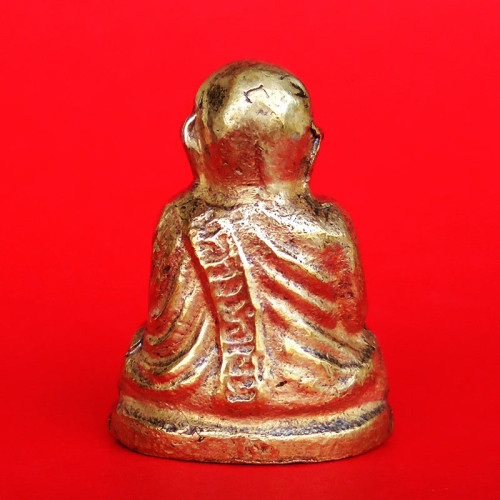 รูปหล่อหลวงพ่อเงิน บางคลาน ปี 16 เลข ๒ เนื้อทองเหลือง กันกลึง วัดบางคลานจัดสร้าง ปี 2516 2