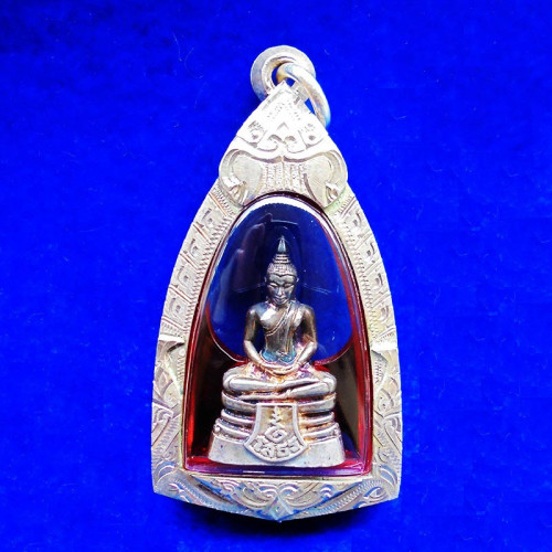 สวยที่สุด พระพุทธโสธร ลอยองค์ กรมศุลกากรครบรอบ 120 ปี เนื้อเงิน ปี 2537 สวยมาก พร้อมตลับเงิน 1