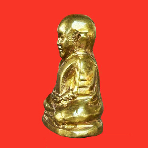 รูปเหมือนปั๊มหลวงพ่อเงิน บางคลาน ปี 15 วัดมูลเหล็ก พิมพ์มือนับแบ็งค์ พิธี 15 บางคลาน กริ่งดังดี 3