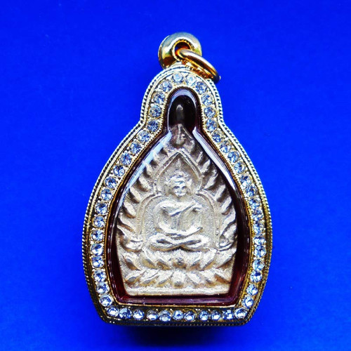 เหรียญเจ้าสัว 2 ตำรับหลวงปู่บุญ วัดกลางบางแก้ว เนื้อเงิน ปี 2535 ตลับเงิน 1