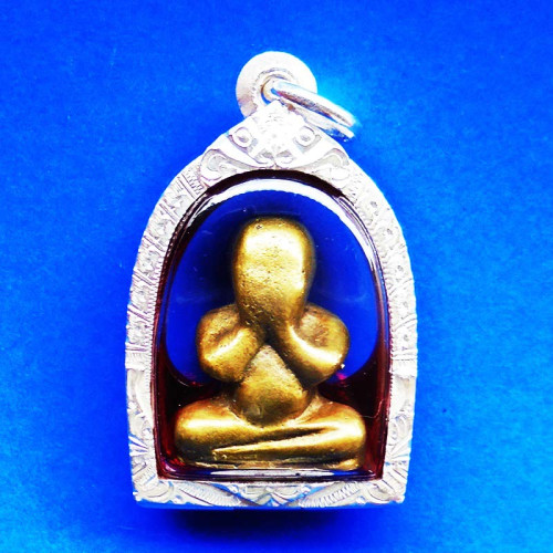 พระปิดตาหลวงปู่เอี่ยม วัดสะพานสูง ออกวัดสุทัศน์ ปี 2536 พุทธาภิเษกเสาร์ 5 เนื้อโลหะผสม หายาก 1