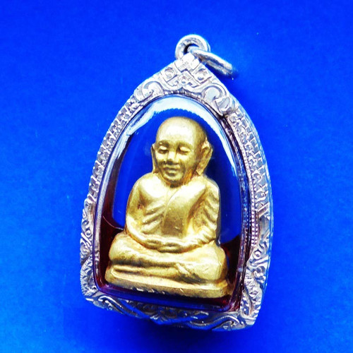 รูปเหมือนปั๊มหลวงพ่อเงิน บางคลาน ปี 15 พิมพ์ฐานเตี้ย ออกวัดท้ายน้ำ ปลุกเสกพิธีเดียวกับ 15 บางคลาน