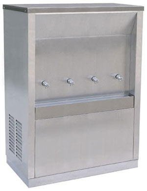 ตู้ทำน้ำเย็น maxcool แบบต่อท่อประปา 4 ก๊อก รุ่น MC-4P